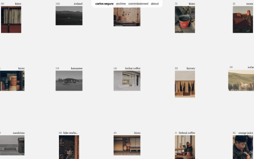 Web de Carlos Segura (Portfolio · Diseño y desarrollo web) por Pedro Gris