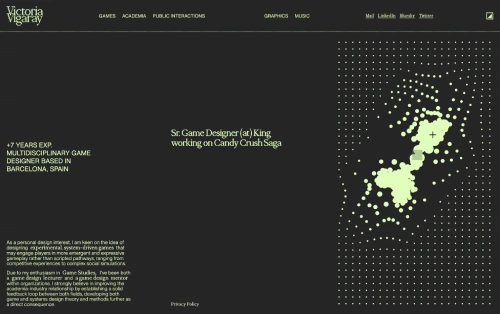Web de Victoria Vigaray (Portfolio · Diseño y desarrollo web) por Pedro Gris